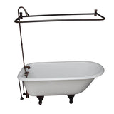 Barclay - Tub Kit 55'' CI Roll Top, Filler,Supplies,Drain-ORB - Oil Rubbed Bronze