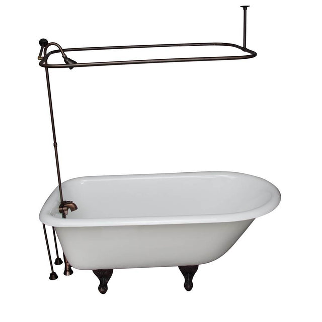 Barclay - Tub Kit 55'' CI Roll Top, Filler,Supplies,Drain-ORB - Oil Rubbed Bronze