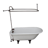 Barclay - Tub Kit 55'' CI Roll Top, Filler,Supplies,Drain-ORB - Oil Rubbed Bronze