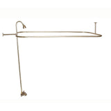 Tub Kit 55'',CI Roll Top,Shwr Unit,Supplies,Drain-PB