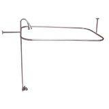 Tub Kit 55'',CI Roll Top,Shwr Unit,Supplies,Drain-PB
