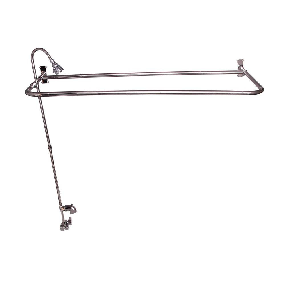 Tub Kit 55'',CI Roll Top,Shwr Unit,Supplies,Drain-PB