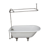 Barclay - Tub Kit 55'',CI,Roll Top, Supplies,Shwr Unit, Drain-PN - Polished Nickel