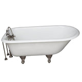 Barclay - Tub Kit 55'',CI,Roll Top, Supplies,Tub Filler, Drain-PN - Polished Nickel