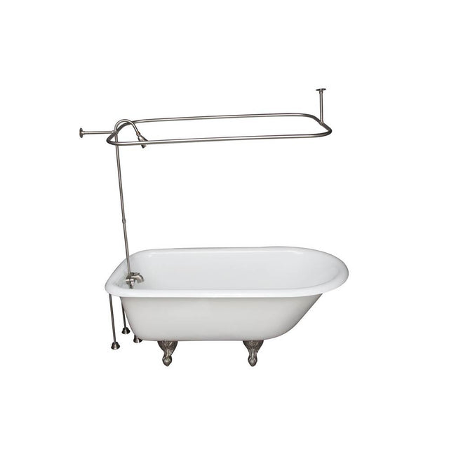 Barclay - Tub Kit 54'' CI Roll Top,Filler Shower Unit,Supplies, Drain-BN