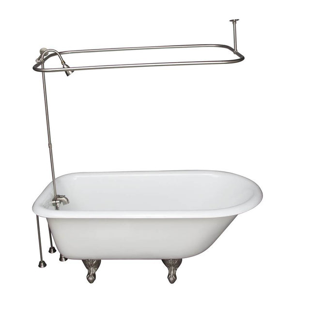 Barclay - Tub Kit 55'' CI Roll Top,Filler Shower Unit,Supplies, Drain-BN