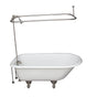 Barclay - Tub Kit 55'' CI Roll Top,Filler Shower Unit,Supplies, Drain-BN
