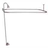 Tub Kit 55'' CI Roll Top,Filler Shower Unit,Supplies, Drain-BN
