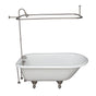 Barclay - Tub Kit 55'' CI Roll Top,Filler Shower Unit,Supplies, Drain-BN