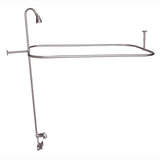 Tub Kit 55'' CI Roll Top,Filler Shower Unit,Supplies, Drain-BN