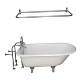 Barclay - Tub Kit 55'' CI Roll Top,Filler Shwr Rd, Supplies, Drain-Chrm - Polished Chrome