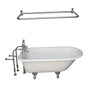 Barclay - Tub Kit 55'' CI Roll Top,Filler Shwr Rd, Supplies, Drain-Chrm - Polished Chrome
