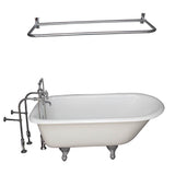 Barclay - Tub Kit 55'' CI Roll Top,Filler Shwr Rd, Supplies, Drain-Chrm - Polished Chrome