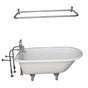 Barclay - Tub Kit 55'' CI Roll Top,Filler Shwr Rd, Supplies, Drain-Chrm - Polished Chrome