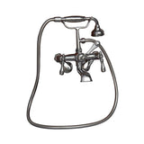Tub Kit 55'' CI Roll Top,Filler Shwr Rd, Supplies, Drain-Chrm
