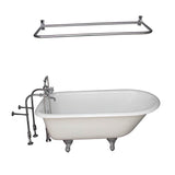 Barclay - Tub Kit 55'' CI Roll Top,Filler Shwr Rd, Supplies, Drain-Chrm - Polished Chrome