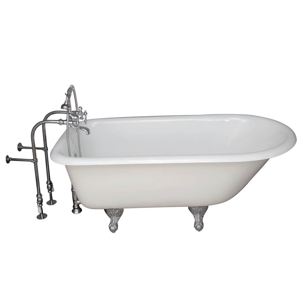 Barclay - Tub Kit 55'' CI Roll Top, Filler,Supplies, Drain-Chrm - Polished Chrome