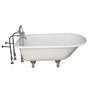 Barclay - Tub Kit 55'' CI Roll Top, Filler,Supplies, Drain-Chrm - Polished Chrome