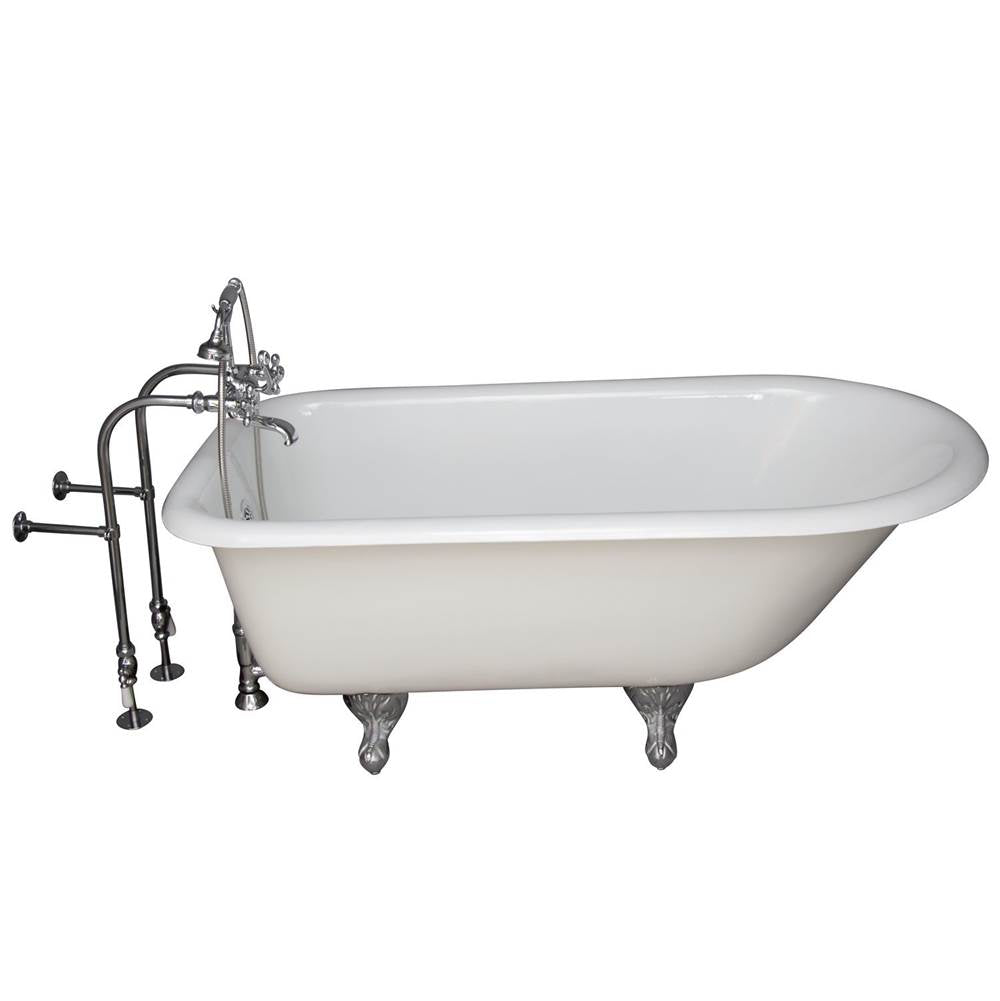 Barclay - Tub Kit 55'' CI Roll Top, Filler,Supplies, Drain-Chrm - Polished Chrome