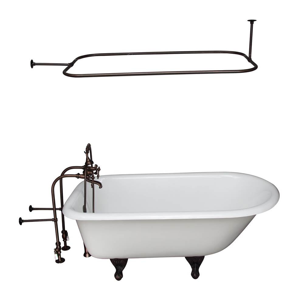 Barclay - Tub Kit 55'' CI Roll Top,Filler Shwr Rd, Supplies, Drain-ORB - Oil Rubbed Bronze
