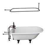 Barclay - Tub Kit 55'' CI Roll Top,Filler Shwr Rd, Supplies, Drain-ORB - Oil Rubbed Bronze