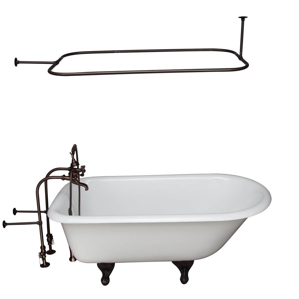 Barclay - Tub Kit 55'' CI Roll Top,Filler Shwr Rd, Supplies, Drain-ORB - Oil Rubbed Bronze