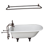 Barclay - Tub Kit 55'' CI Roll Top,Filler Shwr Rd, Supplies, Drain-ORB - Oil Rubbed Bronze