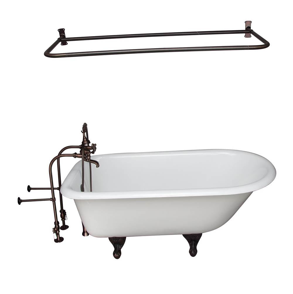 Barclay - Tub Kit 55'' CI Roll Top,Filler Shwr Rd, Supplies, Drain-ORB - Oil Rubbed Bronze
