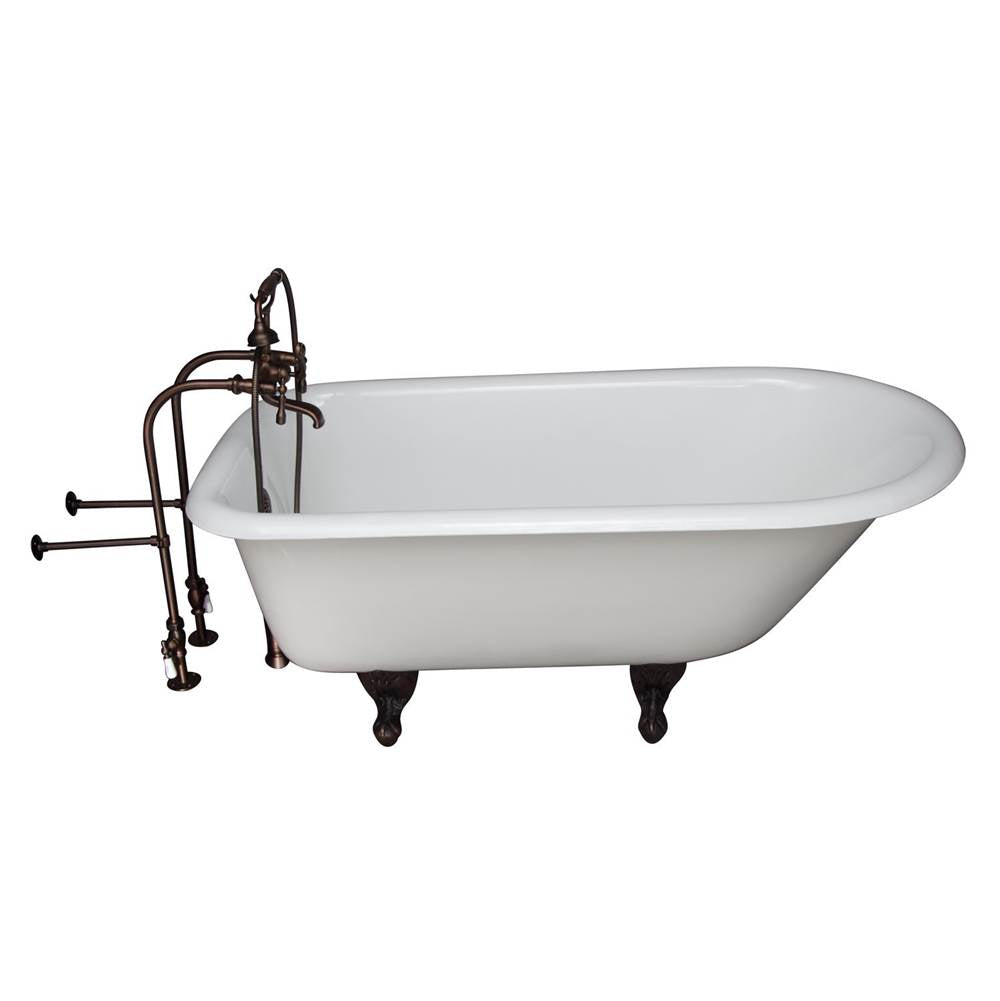 Barclay - Tub Kit 55'' CI Roll Top, Filler,Supplies, Drain-ORB - Oil Rubbed Bronze