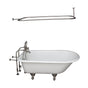 Barclay - Tub Kit 55'' CI Roll Top,Filler Shwr Rd, Supplies, Drain-BrNkl