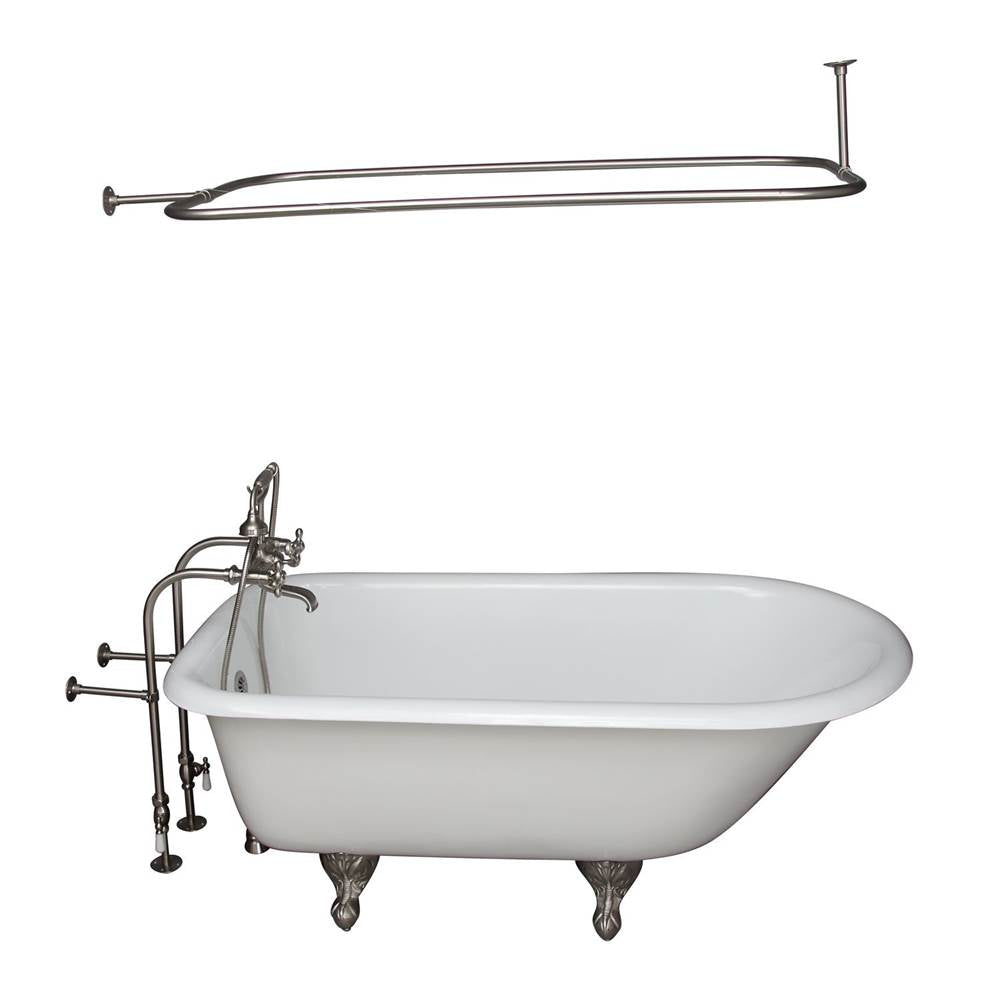 Barclay - Tub Kit 55'' CI Roll Top,Filler Shwr Rd, Supplies, Drain-BrNkl