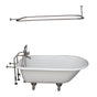 Barclay - Tub Kit 55'' CI Roll Top,Filler Shwr Rd, Supplies, Drain-BrNkl