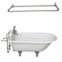 Barclay - Tub Kit 55'' CI Roll Top,Filler Shwr Rd, Supplies, Drain-BrNkl