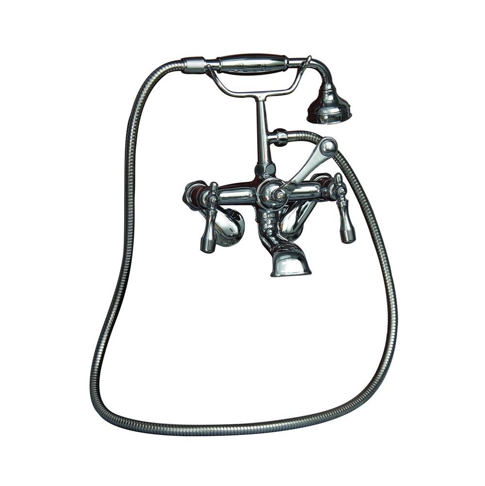 Tub Kit 60'' CI Roll Top,Filler Shwr Rd,Supplies, Drain-Chrome