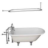 Barclay - Tub Kit 60''CI Roll Top,Filler Shwr Rd, Supplies, Drain-Chrm - Polished Chrome