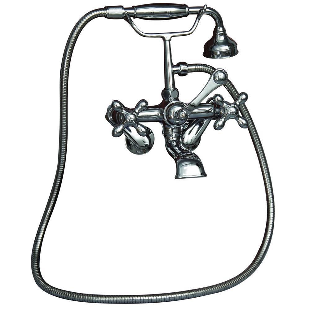Tub Kit 60''CI Roll Top,Filler Shwr Rd, Supplies, Drain-Chrm