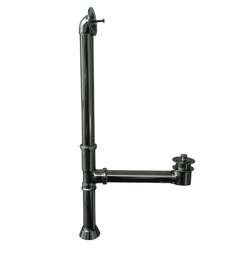 Tub Kit 60'' CI Roll Top,Filler Shwr Rd,Supplies,Drain-Chrm