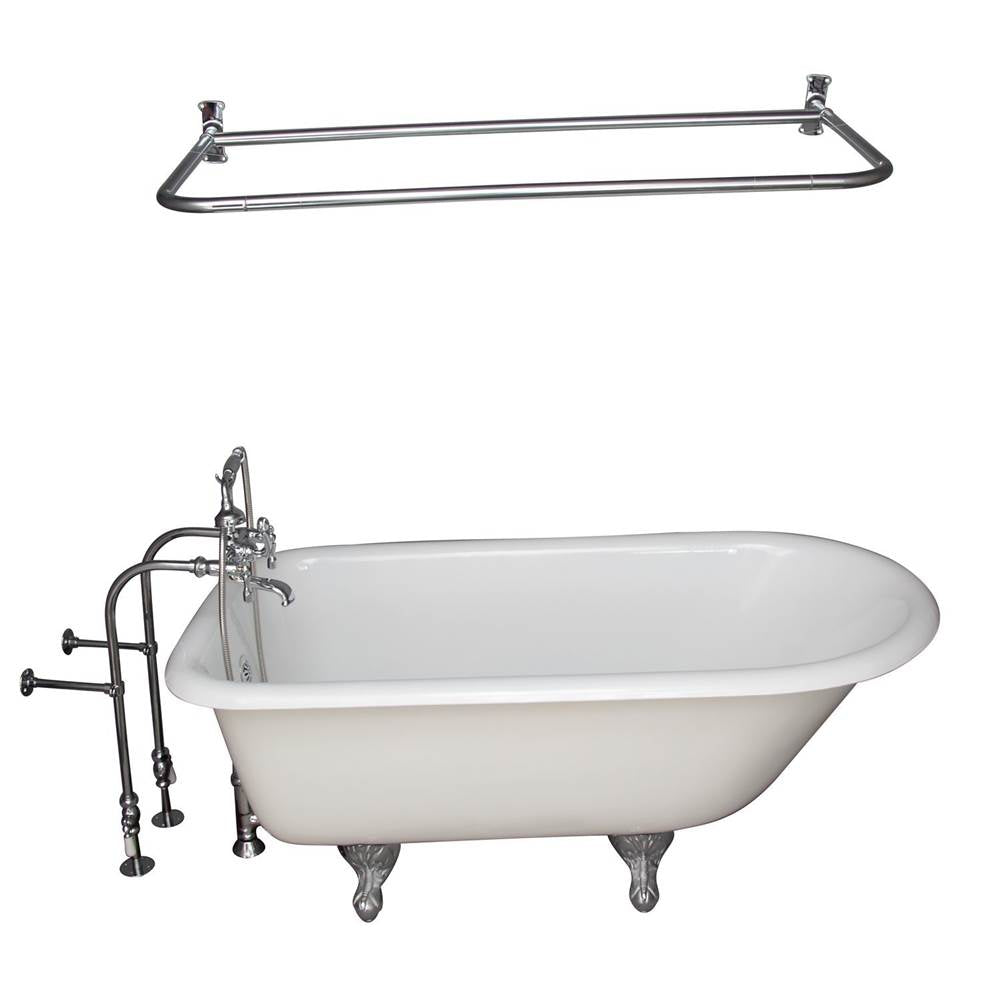 Barclay - Tub Kit 60'' CI Roll Top,Filler Shwr Rod,Supplies,Drain-Chrm - Polished Chrome