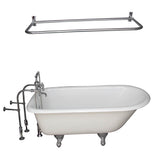Barclay - Tub Kit 60'' CI Roll Top,Filler Shwr Rod,Supplies,Drain-Chrm - Polished Chrome
