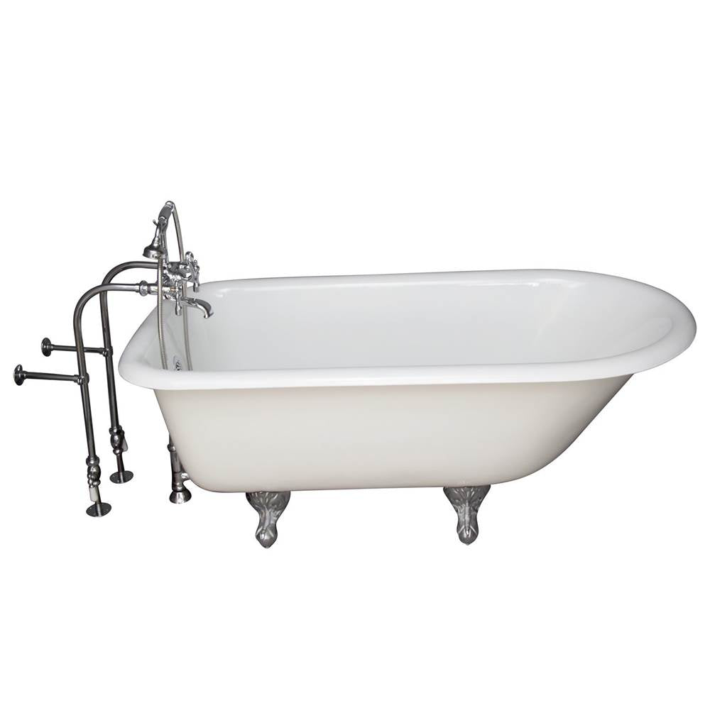 Barclay - Tub Kit 60''CI Roll Top, Tub Filler, Supplies, Drain-Chrome - Polished Chrome