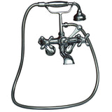 Tub Kit 60'' CI Roll Top, Tub Filler, Supplies, Drain-Chrome