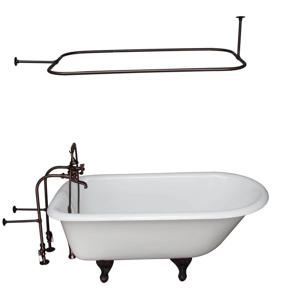 Barclay - Tub Kit 60'' CI Roll Top,Filler ShrRd, Supplies, Drain-ORB - Oil Rubbed Bronze