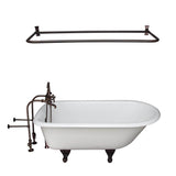 Barclay - Tub Kit 60'' CI Roll Top,Filler ShrRd, Supplies, Drain-ORB - Oil Rubbed Bronze
