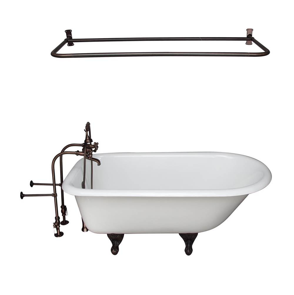 Barclay - Tub Kit 60'' CI Roll Top,Filler ShrRd, Supplies, Drain-ORB - Oil Rubbed Bronze