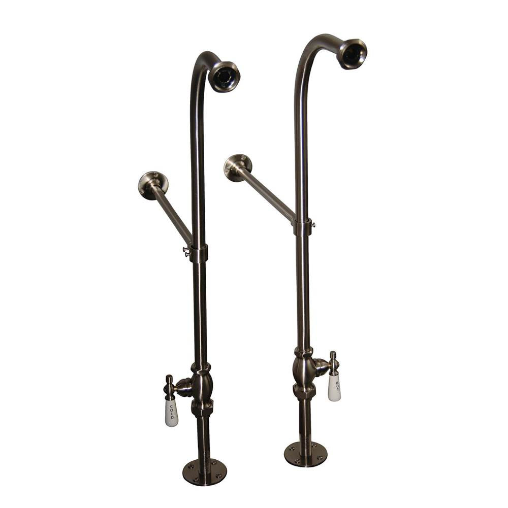 Tub Kit 60'' CI Roll Top,Filler ShwrRd, Supplies, Drain-BrNKL