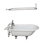Barclay - Tub Kit 60'' CI Roll Top,Filler ShwrRd, Supplies, Drain-BRNkl