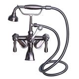Tub Kit 60'' CI Roll Top,Filler ShwrRd, Supplies, Drain-BRNkl