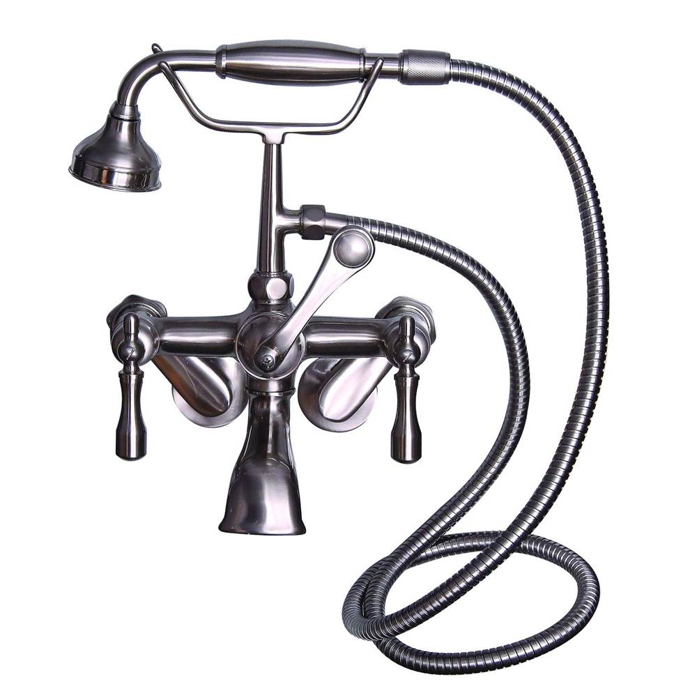 Tub Kit 60'' CI Roll Top,Filler ShwrRd, Supplies, Drain-Br Nkl
