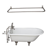 Barclay - Tub Kit 60''CI Roll Top,Filler ShwrRd, Supplies,Drain-BrNkl