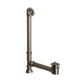 Tub Kit 60'' CI Roll Top,Tub Filler,Supplies, Drain-BrNkl